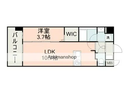 ELGRAND菊陽Ⅱ(1LDK/5階)の間取り写真