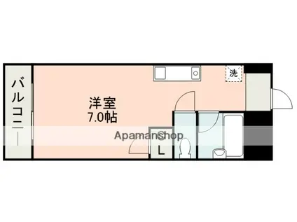 飛田ハイツ(ワンルーム/1階)の間取り写真