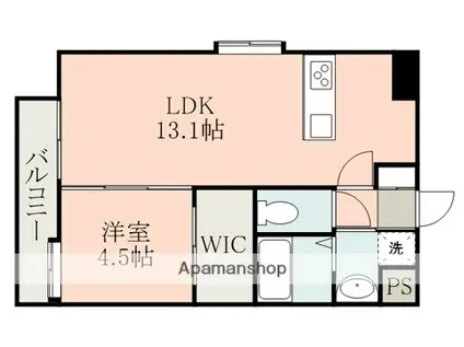 SG1大津(1LDK/9階)の間取り写真