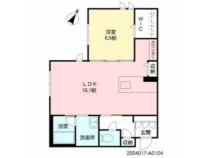 VILLAGLANZ(1LDK/1階)の間取り写真