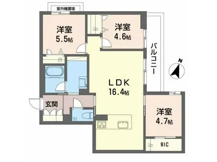シャーメゾン菊陽(3LDK/2階)の間取り写真