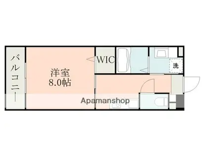 ラ・シック大津Ⅱ(1K/3階)の間取り写真