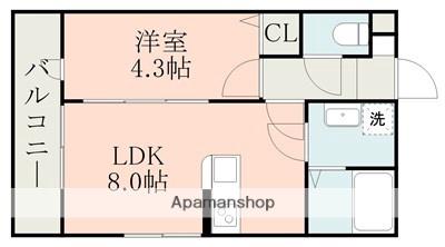 IMAX RESIDENCE 大津(1LDK/1階)の間取り写真