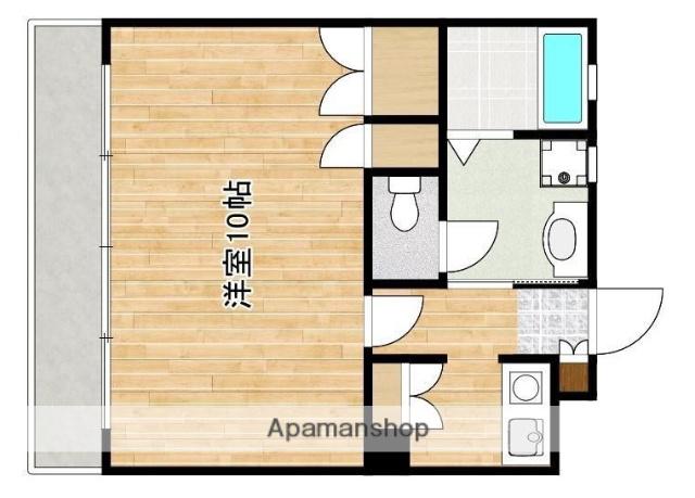 シティマンション新屋敷(1K/9階)の間取り写真