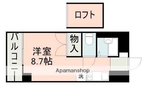 メゾンド・レクサスウエノビル(ワンルーム/3階)の間取り写真