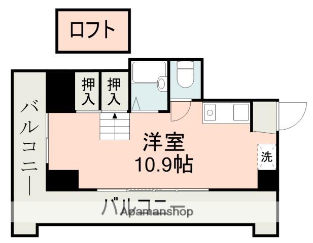 メゾンド・レクサスウエノビル(ワンルーム/3階)の間取り写真