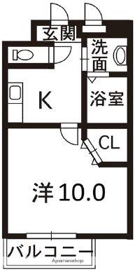 アルヴィータ新屋敷(1K/6階)の間取り写真
