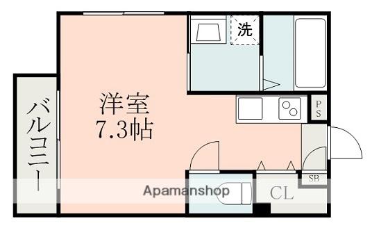 ESCAZA新屋敷(ワンルーム/3階)の間取り写真