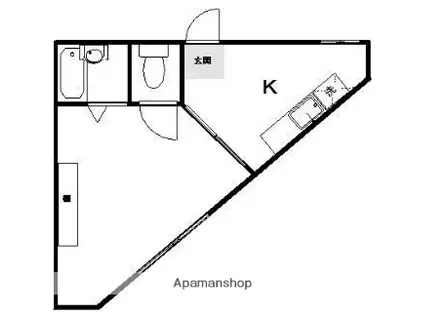 リッチハイツ90(ワンルーム/5階)の間取り写真