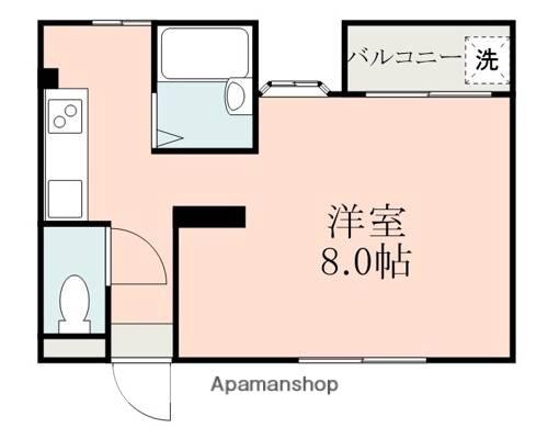 アークアベニュ黒髪(ワンルーム/1階)の間取り写真