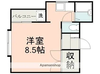 セントポーリア88(ワンルーム/1階)の間取り写真