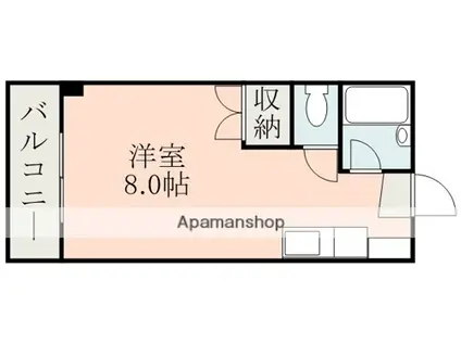アプロード大江(ワンルーム/2階)の間取り写真