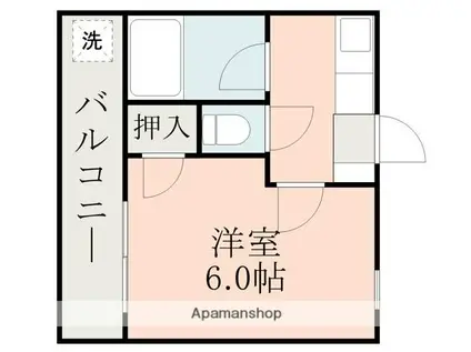 ACT・M(1K/2階)の間取り写真