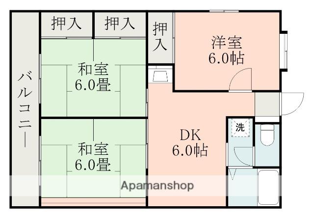 メゾンつづき(3DK/2階)の間取り写真