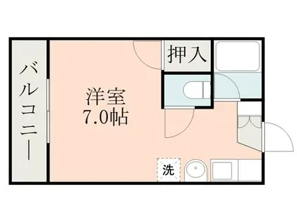 アメニティ水前寺(ワンルーム/3階)の間取り写真