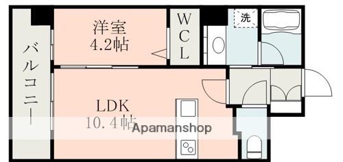 グランフェリーチェ並木坂(1LDK/9階)の間取り写真
