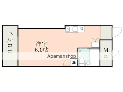 アトール水前寺(ワンルーム/5階)の間取り写真