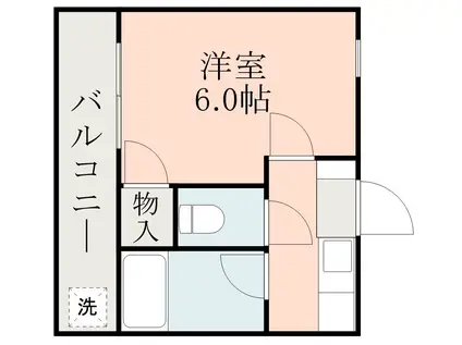 ACT・M(1K/3階)の間取り写真