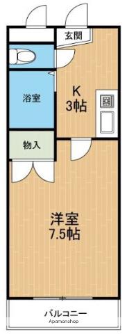 プラザ本荘(1K/4階)の間取り写真