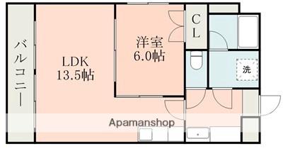 イルミナーレ島崎(1LDK/8階)の間取り写真