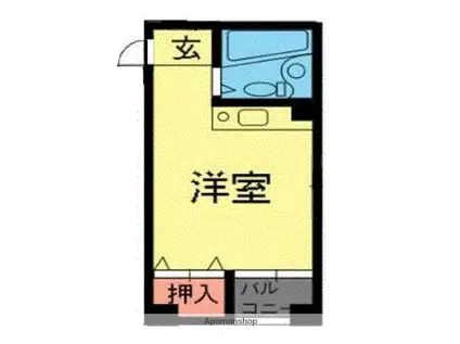 コンフォート乃ぞみ(ワンルーム/6階)の間取り写真