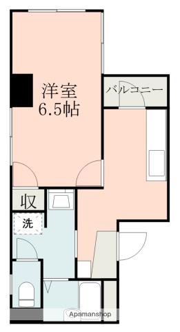 ユキヤビル(1K/5階)の間取り写真
