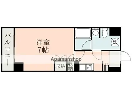 FLAT 熊本(1K/10階)の間取り写真