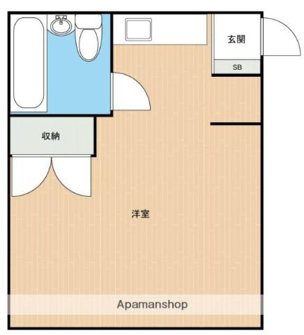 サンリッチ 12(ワンルーム/1階)の間取り写真