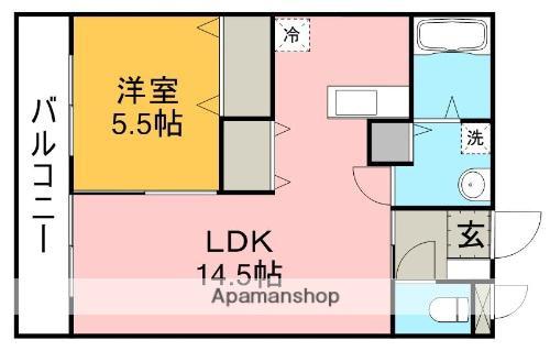 ヴィル・リッシュ(1LDK/3階)の間取り写真