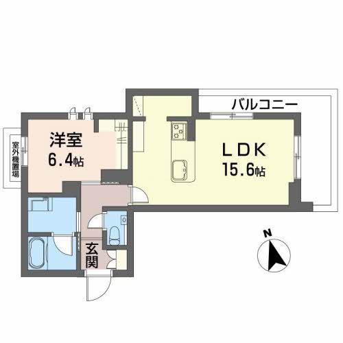 SHAMAISON EST MAーMA Ⅱ(1LDK/3階)の間取り写真
