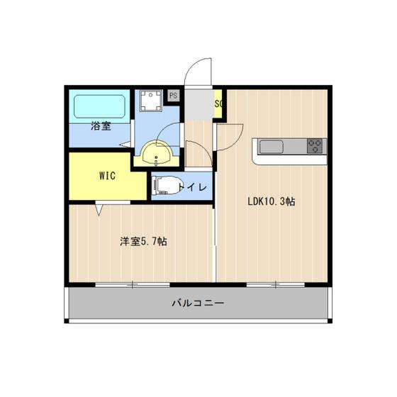 アルフィーネⅡ(1LDK/3階)の間取り写真