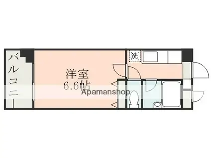 アビテ水前寺(1K/6階)の間取り写真