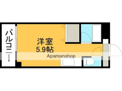 ロフティ大江(ワンルーム/5階)の間取り写真