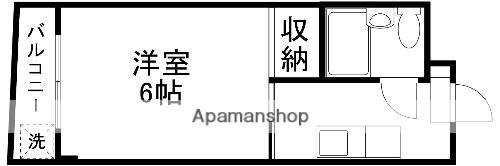 有馬ビル(1K/3階)の間取り写真