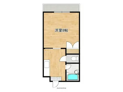 カサ・デ・エストレジャ(1K/3階)の間取り写真