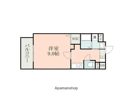 J PLACE(1K/6階)の間取り写真