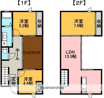 パストガーデンみずき台E(3LDK/1階)の間取り写真