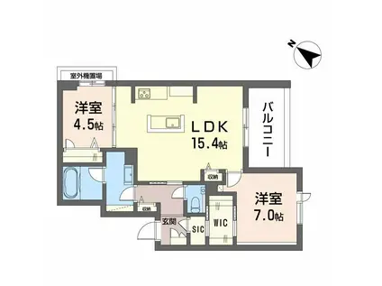 シャーメゾン 新屋敷 PREMIUM(2LDK/4階)の間取り写真