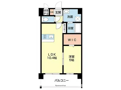 ファミーユ・エリタージュ(1LDK/1階)の間取り写真