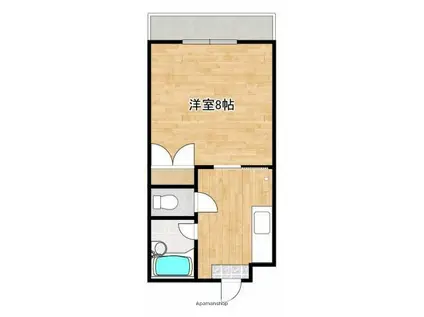 カサ・デ・エストレジャ(1K/1階)の間取り写真