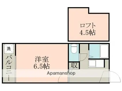 ウイングス1番館(1K/1階)の間取り写真