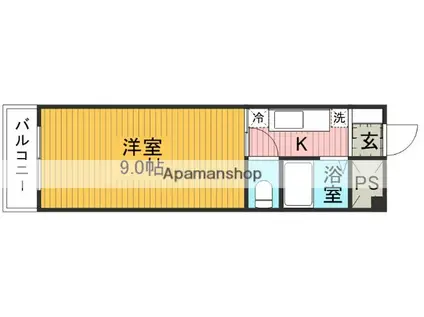 エースコーポ(1K/3階)の間取り写真