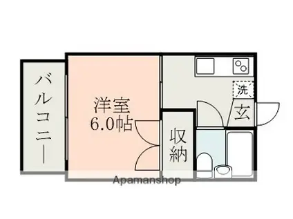 コーポれいんぼう(1K/2階)の間取り写真