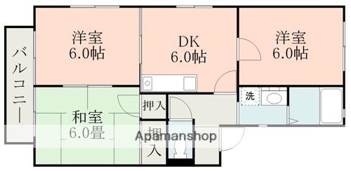 エントピア出水(3DK/2階)の間取り写真