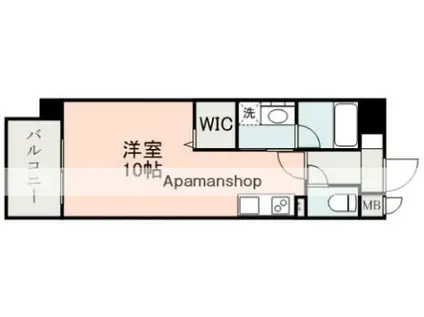 ロザリアン紺屋町(ワンルーム/8階)の間取り写真