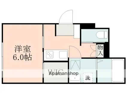 アズール琴平(1K/1階)の間取り写真