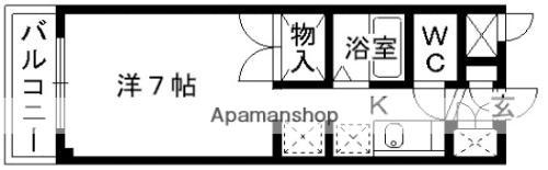 コート本荘(ワンルーム/1階)の間取り写真