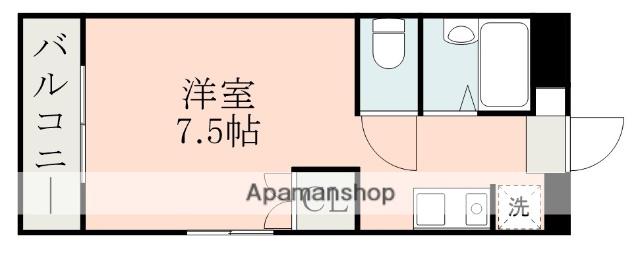 メルシーハイツ(1K/4階)の間取り写真