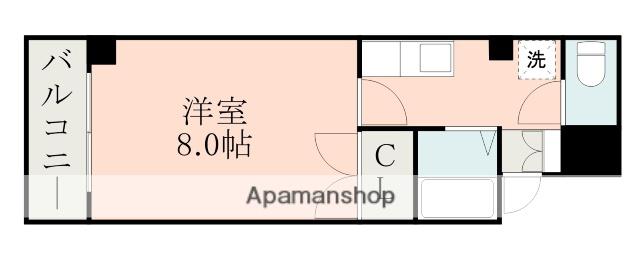 クラシックⅡ(1K/4階)の間取り写真