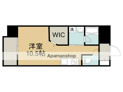 リヴィエール水前寺公園(ワンルーム/3階)の間取り写真